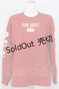 PINK HOUSE / ロゴpt&ワッペン付きスウェット  レッド T-25-03-27-004-LO-TO-SA-ZI