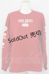PINK HOUSE / ロゴpt&ワッペン付きスウェット  レッド T-25-03-27-004-LO-TO-SA-ZI