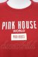 画像5: PINK HOUSE / ロゴpt&ワッペン付きスウェット  レッド T-25-03-27-004-LO-TO-SA-ZI
