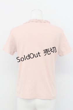 画像2: PINK HOUSE / ニットモチーフ付きTシャツ L ピンク T-25-03-27-006-LO-TS-SA-ZY