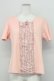 画像1: PINK HOUSE / ギンガムフリルTシャツ L ピンク T-25-03-27-008-LO-TS-SA-ZI (1)