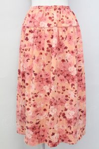 PINK HOUSE / フラワーブーケptカットスカート  ピンク T-25-03-27-014-LO-SK-SA-ZI