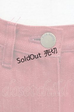 画像3: PINK HOUSE / カラーデニムプリーツスカート M レッド T-25-03-27-015-LO-SK-SA-ZI
