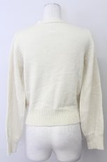 画像2: 【SALE】F&A / 刺繍&ボウタイニット  オフホワイト T-25-03-30-003-LO-TO-SA-ZT089 (2)