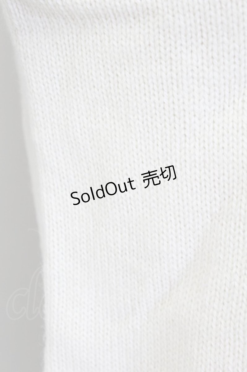 画像4: 【SALE】F&A / 刺繍&ボウタイニット  オフホワイト T-25-03-30-003-LO-TO-SA-ZT089 (4)