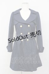 an another angelus / ショートトレンチ風コート  ネイビー T-25-03-30-033-CA-CO-SA-ZT