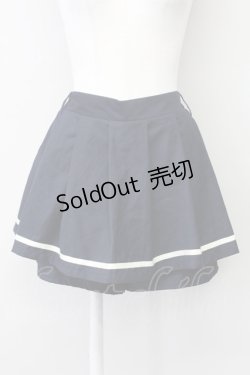 画像1: F i.n.t / ライン入りスカパン  ネイビー T-25-03-30-035-CA-PA-SA-ZT261
