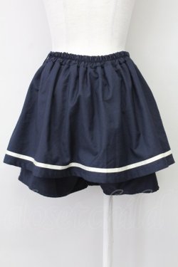 画像2: F i.n.t / ライン入りスカパン  ネイビー T-25-03-30-035-CA-PA-SA-ZT261