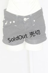 SWORD FISH / ラメデニムホットパンツ XS ブラック T-25-03-30-036-PU-PA-SA-ZT261