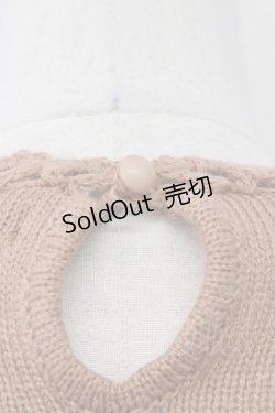 画像3: an another angelus / 花モチーフ切り替えニット  ブラウン T-25-03-30-010-CA-TO-SA-ZT089