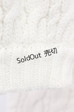 画像5: Fi.n.t / ローズ刺繍ケーブルニット  オフホワイト T-25-03-30-001-CA-TO-SA-ZT