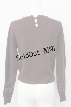 画像2: an another angelus / レース切り替えニット  ブラウン T-25-03-30-013-CA-TO-SA-ZT089