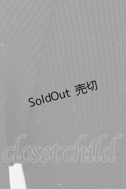 画像3: 【SALE】F&A / スカラップ長袖ニット  ブラック T-25-03-30-017-LO-TO-SA-ZT090