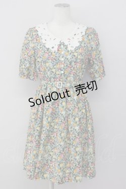 画像1: an another angelus / フルーツ柄ミニワンピース  ブラック T-25-03-30-019-CA-OP-SA-ZT090