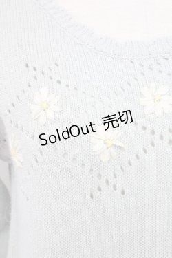 画像3: F i.n.t / リボン刺繍フラワーニット  ミント T-25-03-31-019-CA-TO-SA-ZT069