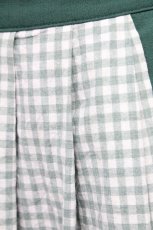 画像3: 【SALE】F i.n.t / 前面ギンガムチェックスカート  グリーン T-25-03-31-025-CA-SK-SA-ZT160 (3)