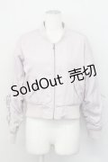 F i.n.t / 袖編み上げブルゾン  くすみピンク T-25-03-31-005-CA-JA-SA-ZT242