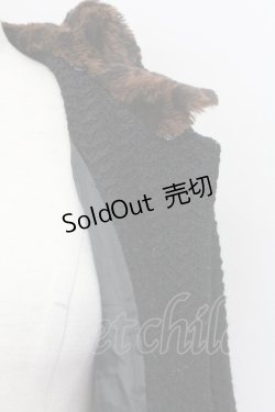 画像6: an another angelus / レオパードファー襟ショートコート  ブラック T-25-03-31-001-CA-CO-SA-ZT-C039