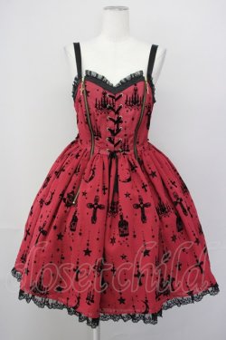 画像1: Angelic Pretty / Holy Lanternジャンパースカート  ワイン T-25-04-20-001-AP-OP-SA-ZI