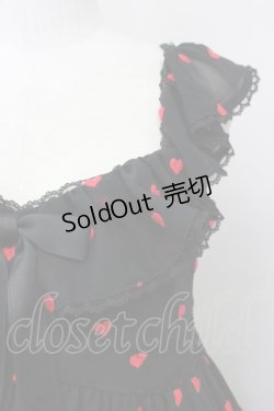 画像5: Angelic Pretty / Petit Heartジャンパースカート  黒x赤 T-25-04-20-002-AP-OP-SA-ZI