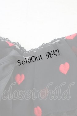 画像6: Angelic Pretty / Petit Heartジャンパースカート  黒x赤 T-25-04-20-002-AP-OP-SA-ZI