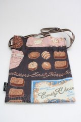 Emily Temple cute / G ショコラティエ巾着  ブラウン T-25-04-20-023-ET-ZA-SA-ZI
