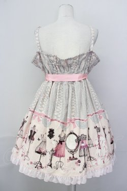 画像2: metamorphose /  Lace up dollヨーク切替ジャンパースカート  ピンク T-25-04-20-004-ME-OP-SA-ZI