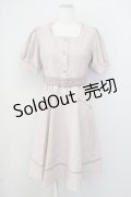 Amavel / ストライプ半袖ワンピース  ピンクＸ白 T-25-04-20-005-CA-OP-SA-ZI