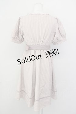 画像2: Amavel / ストライプ半袖ワンピース  ピンクＸ白 T-25-04-20-005-CA-OP-SA-ZI