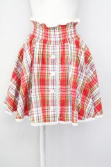 MILK / チェックスカパン  赤チェック T-25-04-20-008-ML-PA-SA-ZI