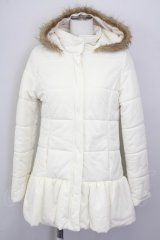 LIZ LISA / ドットチュール重ねショートコート  白 T-25-04-20-011-LO-CO-SA-ZI