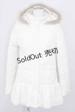 画像1: LIZ LISA / ドットチュール重ねショートコート  白 T-25-04-20-011-LO-CO-SA-ZI