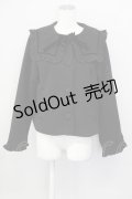 m petit by misako / セーラー襟ショートコート  黒 T-25-04-20-012-LO-CO-SA-ZI