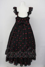 画像2: Angelic Pretty / Petit Heartジャンパースカート  黒ｘ赤 T-25-04-20-002-AP-OP-SA-ZI (2)