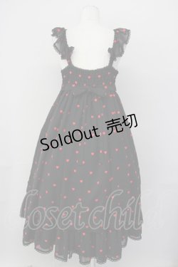 画像2: Angelic Pretty / Petit Heartジャンパースカート  黒ｘ赤 T-25-04-20-002-AP-OP-SA-ZI