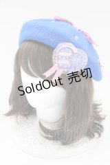 Angelic Pretty / ラッピングハートワッペンベレー  青 T-25-04-20-013-AP-AC-SA-ZI