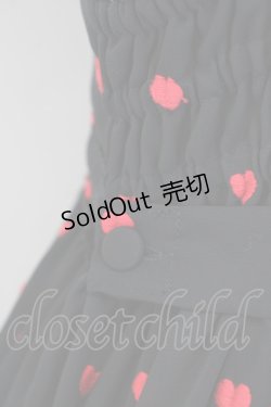 画像4: Angelic Pretty / Petit Heartジャンパースカート  黒x赤 T-25-04-20-002-AP-OP-SA-ZI