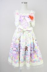 画像1: BABY,THE STARS SHINE BRIGHT / くみゃちゃんのKiraKira Sweets Halloween柄ジャンパースカートII  レモン T-25-04-21-019-BA-OP-SA-ZI (1)