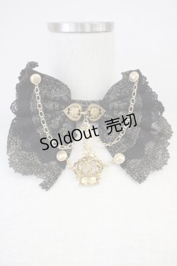 画像1: ALICE and the PIRATES / Under the Rose〜闇の使者と薔薇の刻印〜蝶タイ  黒Ｘゴールド T-25-04-21-025-PA-ZA-SA-ZI
