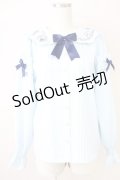 Amavel / Fairy Dreamブラウス  サックス T-25-04-21-007-CA-BL-SA-ZI