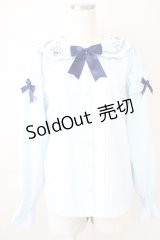 Amavel / Fairy Dreamブラウス  サックス T-25-04-21-007-CA-BL-SA-ZI