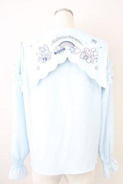 画像2: Amavel / Fairy Dreamブラウス  サックス T-25-04-21-007-CA-BL-SA-ZI