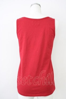 画像2: KETTY / ひまわり刺繍タンク  赤Ｘ黄色 T-25-04-21-009-EL-TO-SA-ZI