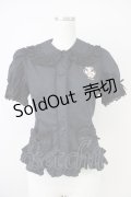 MAM MAXICIMAM / マジカルクラウン刺繍ブラウス  黒 T-25-04-21-015-LO-BL-SA-ZI