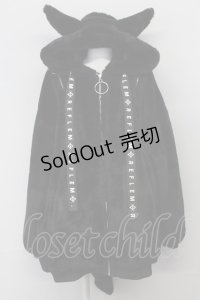 REFLEM / DEVILデザインファーパーカー  黒 T-25-04-23-021-PU-CO-SA-ZI