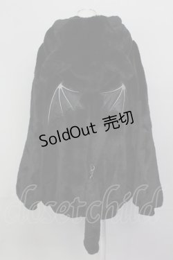 画像2: REFLEM / DEVILデザインファーパーカー  黒 T-25-04-23-021-PU-CO-SA-ZI