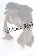 BABY,THE STARS SHINE BRIGHT / KC はしごレースのリボンカチューシャ  黒Ｘ黒 T-25-04-23-025-BA-AC-SA-ZI