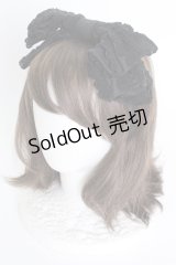 BABY,THE STARS SHINE BRIGHT / KC はしごレースのリボンカチューシャ  黒Ｘ黒 T-25-04-23-025-BA-AC-SA-ZI