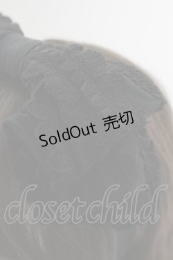 画像2: BABY,THE STARS SHINE BRIGHT / KC はしごレースのリボンカチューシャ  黒Ｘ黒 T-25-04-23-025-BA-AC-SA-ZI