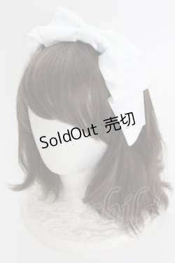 画像1: LOLITAその他(お買取対象外) / リボンカチューシャ  白Ｘグレー T-25-04-23-029-LO-AC-SA-ZI
